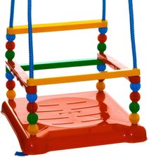 Houpačka baby plastová Modrá se zábranou skořepina závěsná