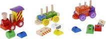 CUBIKA DŘEVO Vláček rychlík s magnety 4 dílky *DŘEVĚNÉ HRAČKY*