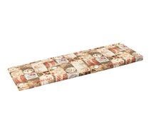 Sedák na lavici hladký Hnědá,Červená 34/560