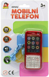 Telefon mobilní 14cm dětský smartphone na baterie Světlo Zvuk 4 barvy