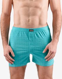 GINA pánské trenky volné, nadměrné, šité, s potiskem 75208P