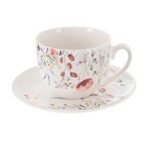 Hrnek porcelánový + podšálek MÁK 280 ml O0487