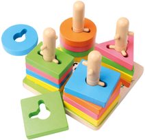 Hlavolam dřevěný mini 4 druhy