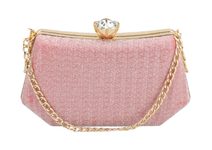 Luxusní fialové dámské psaníčko na řetízku FH1103