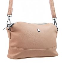 Béžová Crossbody Kabelka s Pruhy - Model H0438