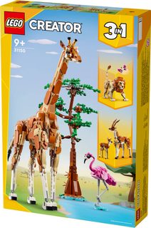 LEGO CREATOR Divoká zvířata ze safari 3v1 31150