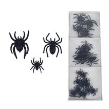 Dekorace pavouci, 24 ks X5067 - 1,5 - 2,5 x 0,4 - 0,8 x 2,2 - 4 cm