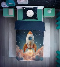 FARO Povlečení Raketa svítící Bavlna, 140/200, 70/90 cm