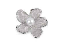 Magnetická brož květ s perlou