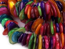 Korálky plastové k navlékání 6x 500ks pastelové barvy v krabičce