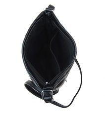 Luxusní kabelka černá lakovaná S7 krokodýl GROSSO