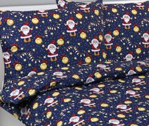 Vánoční povlečení 140x200, 70x90cm VLOČKY červenošedé