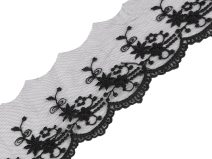 Vyšívaná krajka na monofilu šíře 70 mm METRÁŽ