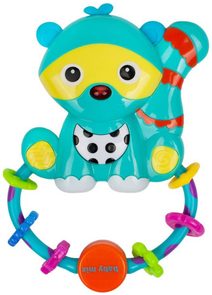 Chrastítko Baby Mix mýval pro miminko na baterie Světlo Zvuk