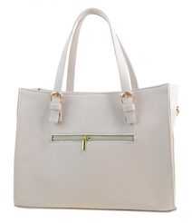 Béžová Crossbody Kabelka s Pruhy - Model H0438