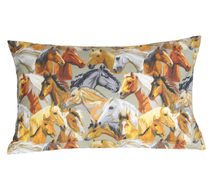 Povláček bavlna - povláček 40x60cm na zip ( pouze povlak ) koně