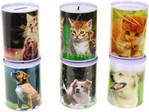 Pokladnička (kasička) Krtek (krteček) kovová (plechová)