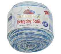 Příze HiMALAYA EVERYDAY BATIK Modrá,Bílá 74206 140g / 350 m