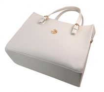 Béžová Crossbody Kabelka s Pruhy - Model H0438