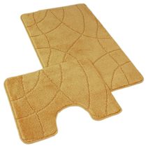 Koupelnová a WC předložka labyrint zlatý