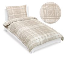 Povlečení bavlněné Béžová,Bílá 90/311