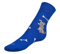 Ponožky Pes - 39-42 modrá