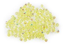 Skleněné korálky broušené ohňovky 4 mm s AB efektem