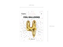 Balónek nafukovací číslo 4, 35 cm fóliový