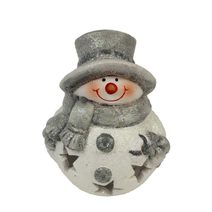 Svícen sněhulák, malý X2019 - 9,5 x 7 x 11,5 cm