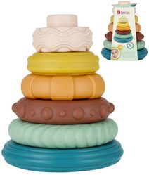 BAM BAM Baby vzdělávací pyramida senzorická věžička stavebnice pro miminko