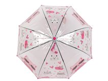 Dětský průhledný vystřelovací deštník kočka