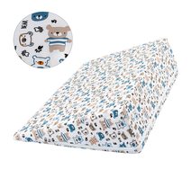 Klínový podhlavník Oranžová,Bílá 2005/403 80x50x20 cm