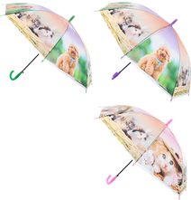 Deštník dětský s foto obrázkem pejsci a kočičky holčičí různé druhy