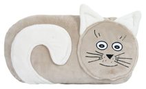 Tvarovaný polštářek Béžová,Bílá 50/157 45x30 cm