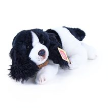 Plyšový pes kokršpaněl ležící, 20 cm