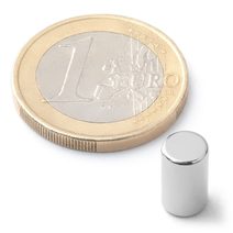 Neodymový tyčový magnet Ø 6 mm, v. 10 mm, do 150 °C, síla 1,3 kg