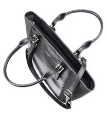 DAVID JONES Olivově zelená semišová taška do ruky s kroko vzorem