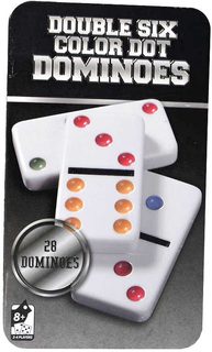 Hra Domino 28 kamenů kovová krabička *SPOLEČENSKÉ HRY*