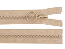 Kostěný zip 4 mm dělitelný s kroužkem délka 60 cm