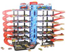 Garáž 6 pater velký parkovací dům XXL herní set s autíčky a výtahem