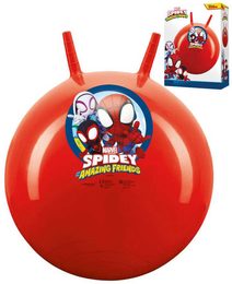 JOHN Hopsadlo červené Spiderman skákací míč 50cm s úchyty v krabici