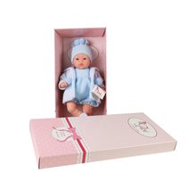 Panenka miminko 30cm měkké tělo růžová v krabici 17x33x10cm
