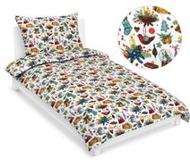 Povlečení bavlněné - Vánoce Červená,Zelená,Zlatá 90/CH26