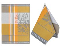 Kuchyňská utěrka 1 ks Žlutá,Šedá 175A