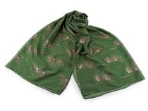 Šátek / šála se zlatým potiskem 70x180 cm