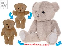 PLYŠ Medvídek s hvězdičkou 23cm růžová čepička *PLYŠOVÉ HRAČKY*