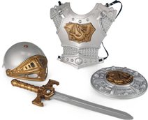 Rytířská sada velká dětská meč se štítem helmou a brněním plast