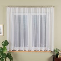 Oblouková záclona Tereza 160x300 cm bez řasící pásky