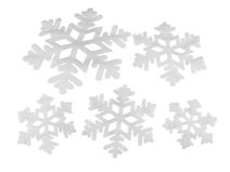 Pěnové vločky, sada 5 ks mix velikostí