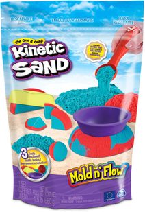 SPIN MASTER Kinetic sand Zelený 450g tekutý písek s podložkou a nástroji